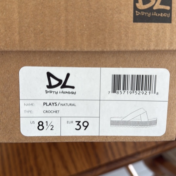 Plays Natural Multi Crochet Espadrille Flatform Slide Sandals - Picture 6 of 6